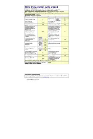 Lave-linge hublot Tecnolec FT8WH2 DN ELECTRO