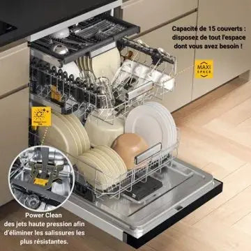 Lave vaisselle 60 cm WHIRLPOOL W7FHS41 MaxiSpace