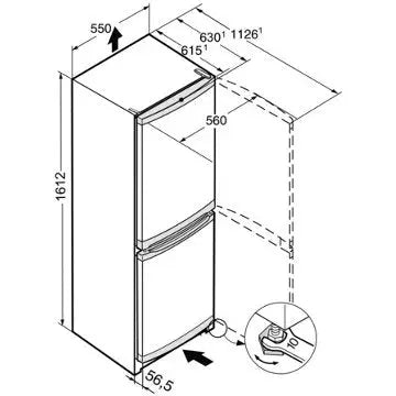 Réfrigérateur combiné LIEBHERR CUele281-26
