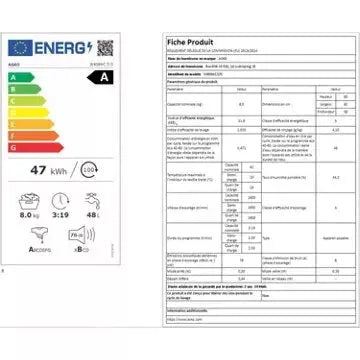 Lave linge hublot 	ASKO W4086C.T/3