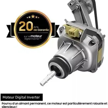 Lave linge hublot 	SAMSUNG  WW11DG5B25AB Bespoke AI