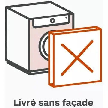 Lave linge hublot  encastrable  HAIER	HW90B416FWB-FR