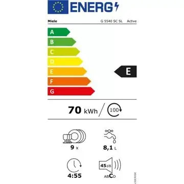 Lave vaisselle 45 cm MIELE	G 5540 SC SL