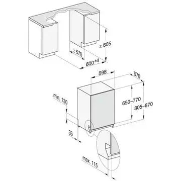 Lave vaisselle encastrable 	MIELE	G 7655 SCVi XXL AutoDos