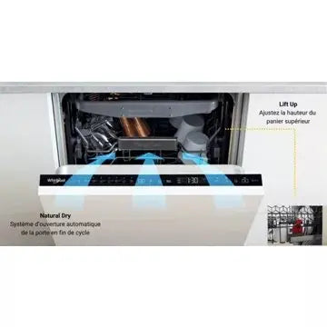 Lave vaisselle encastrable 	WHIRLPOOL	WSIO3O34PFEX 6ème sens