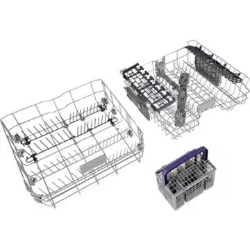 Lave vaisselle encastrable  BEKO	BDIN16430 Glissières