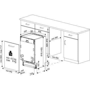 Lave vaisselle encastrable  BEKO	BDIS38042Q