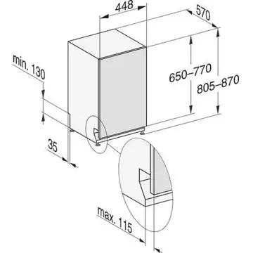 Lave vaisselle encastrable  MIELE	G 5590 SCVi SL