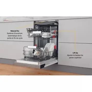 Lave vaisselle encastrable  WHIRLPOOL	WSBO3O34PFX 6ème Sens