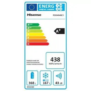Réfrigérateur Américain	HISENSE	RS694N4BC1
