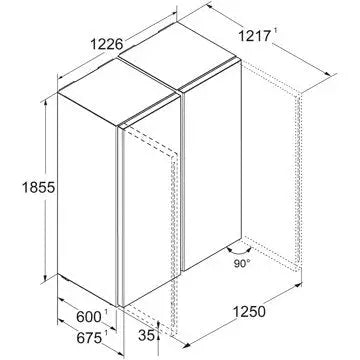 Réfrigérateur Américain	LIEBHERR	XRFsd5220-22