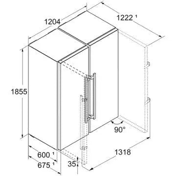 Réfrigérateur Américain	LIEBHERR XRFsd5265-22 BioFresh