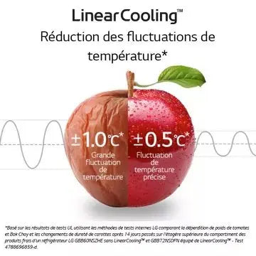 Réfrigérateur combiné	LG	GBB72SWVDN