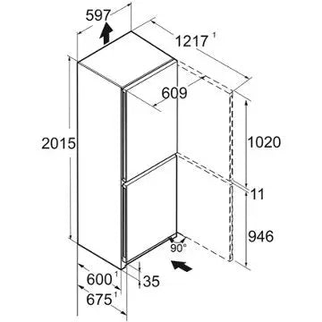 Réfrigérateur combiné	LIEBHERR CNsfd5704-22