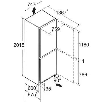 Réfrigérateur combiné	LIEBHERR	CNsfd7723