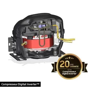 Réfrigérateur combiné	SAMSUNG 	RB34C600EWW