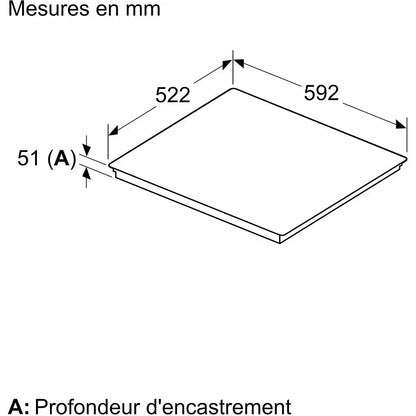 Table induction SIEMENS ED651HQB1E iQ500 CombiZone DN ELECTRO